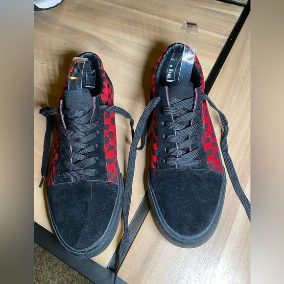 Ecko unlimited black and red checkered‎ canvas lace up - Picture 1 of 5
